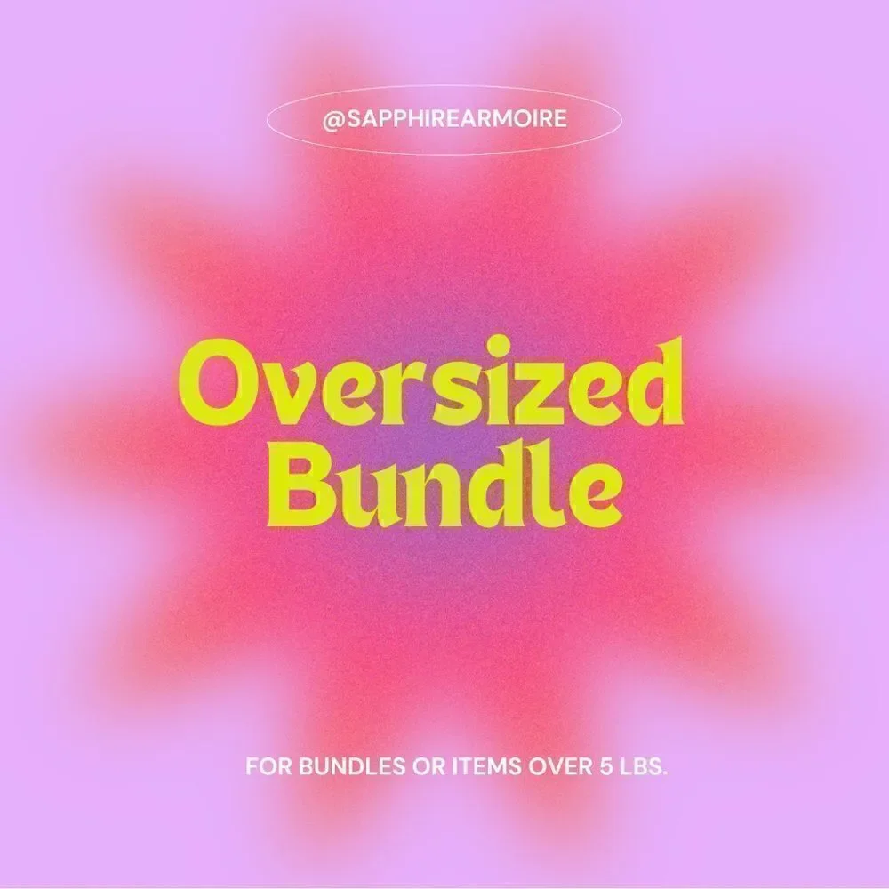 Oversized Bundle For Items Over 5 lbs